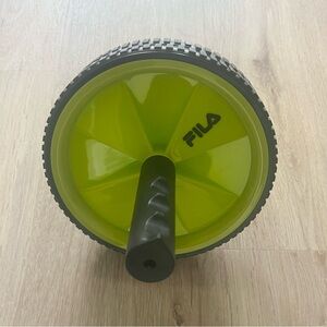 FILA  AB Roller Home Fitness Black / Lime Accessories Core- Fitness Workout